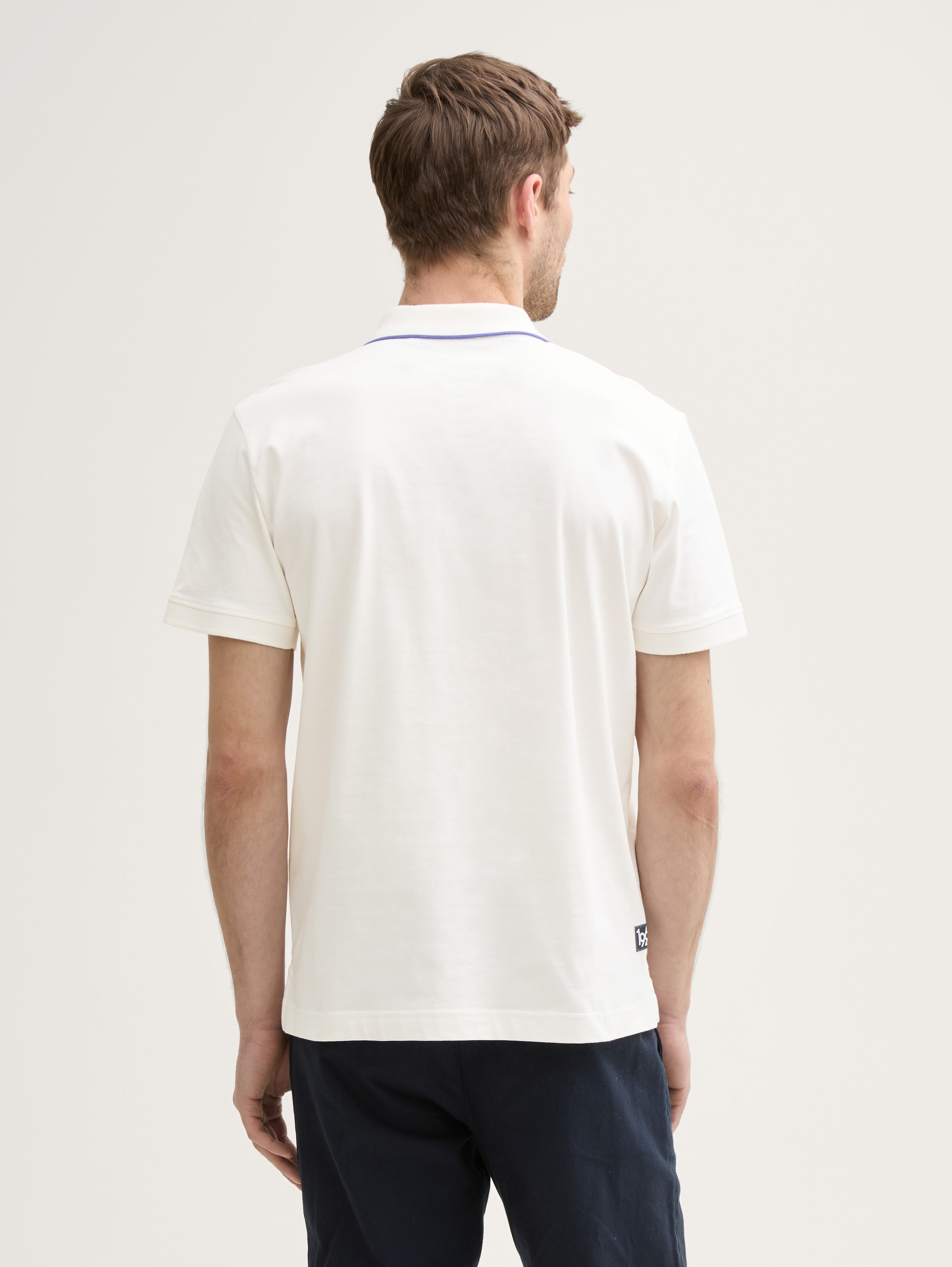 Piqué Poloshirt mit Print - off_white_1 - 