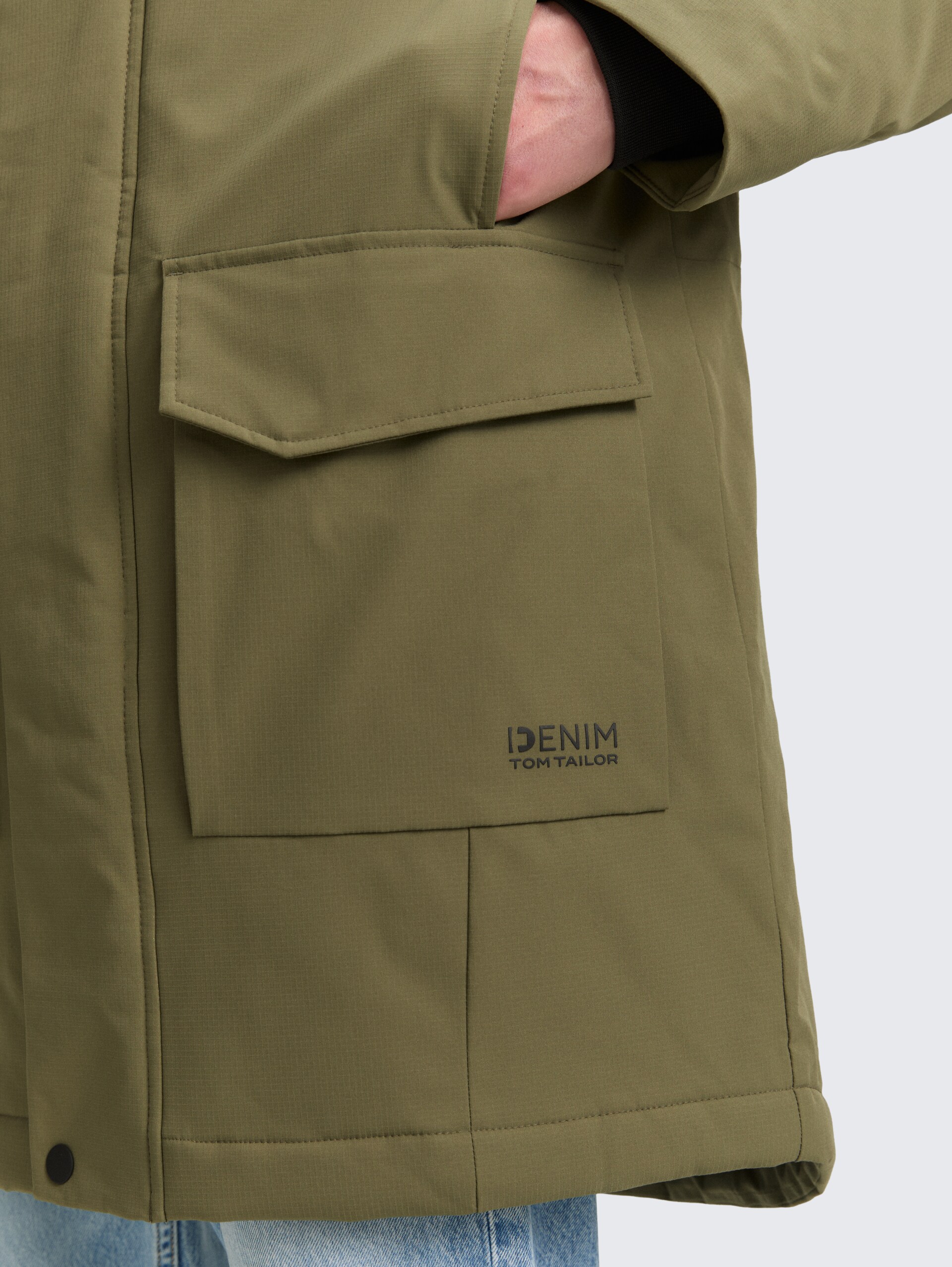 Parka mit wasserabweisender Funktion - jungle soil green - Detail-Model-Ansicht