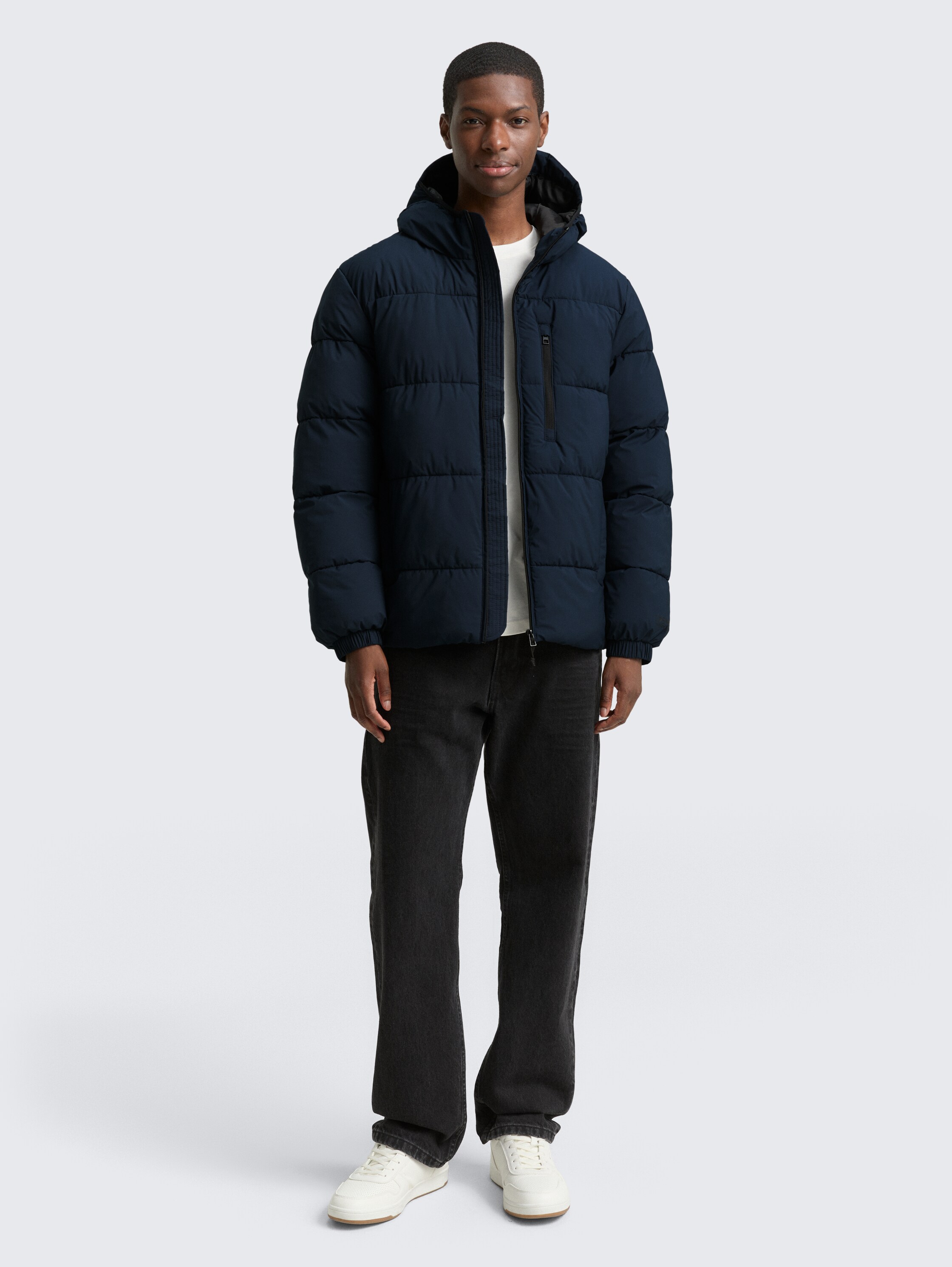 Lightweight Pufferjacke mit Kapuze - sky_captain_blue_1 - 