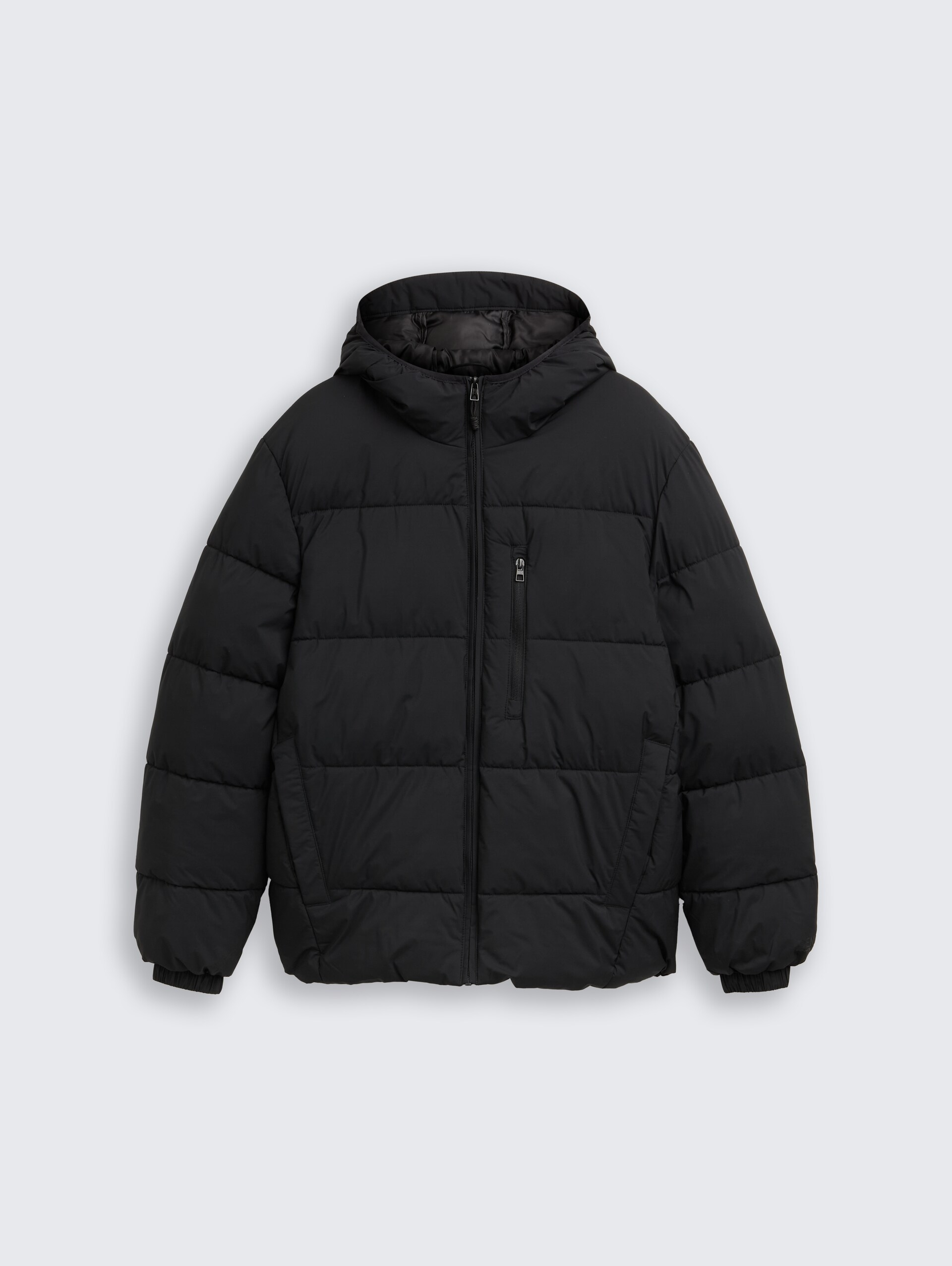 Lightweight Pufferjacke mit Kapuze - Black - Vorder-Produkt-Ansicht
