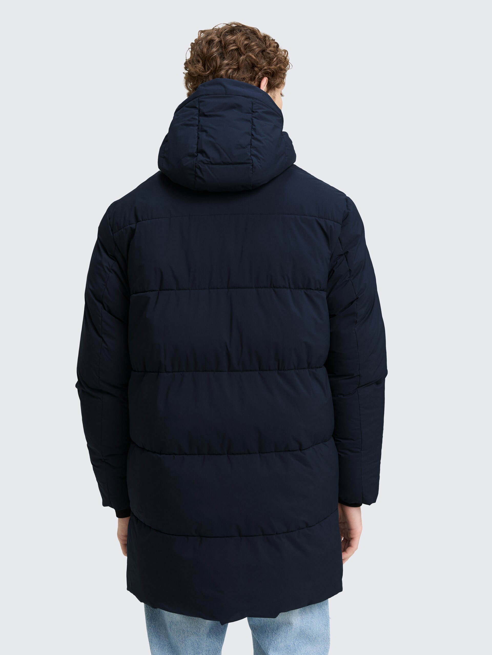 Puffer Parka mit Kapuze - sky captain blue - Model-Rückansicht