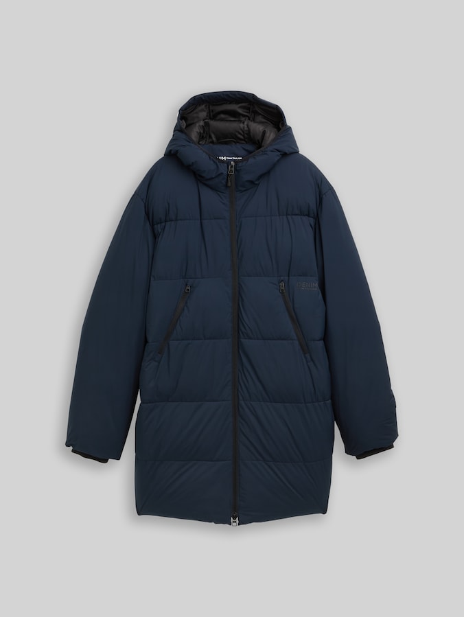 Puffer Parka mit Kapuze von Denim Male, sky captain blue