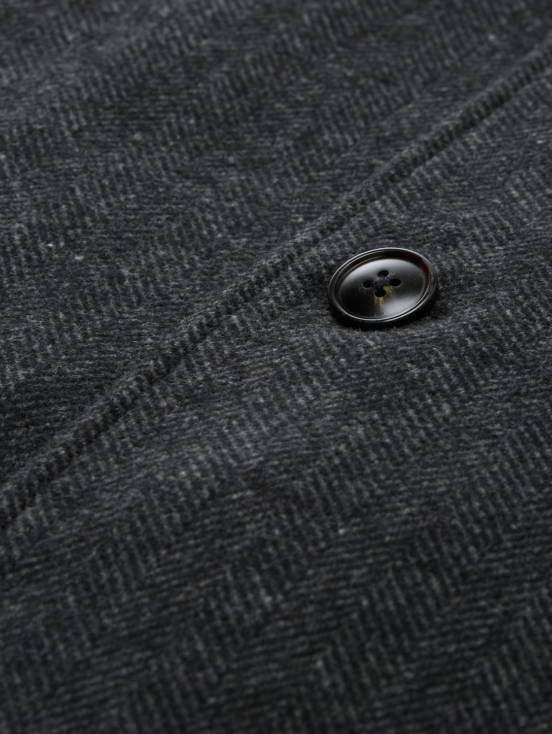 Wollmantel mit Stehkragen - grey big herringbone optic - Produkt-Detail-Ansicht