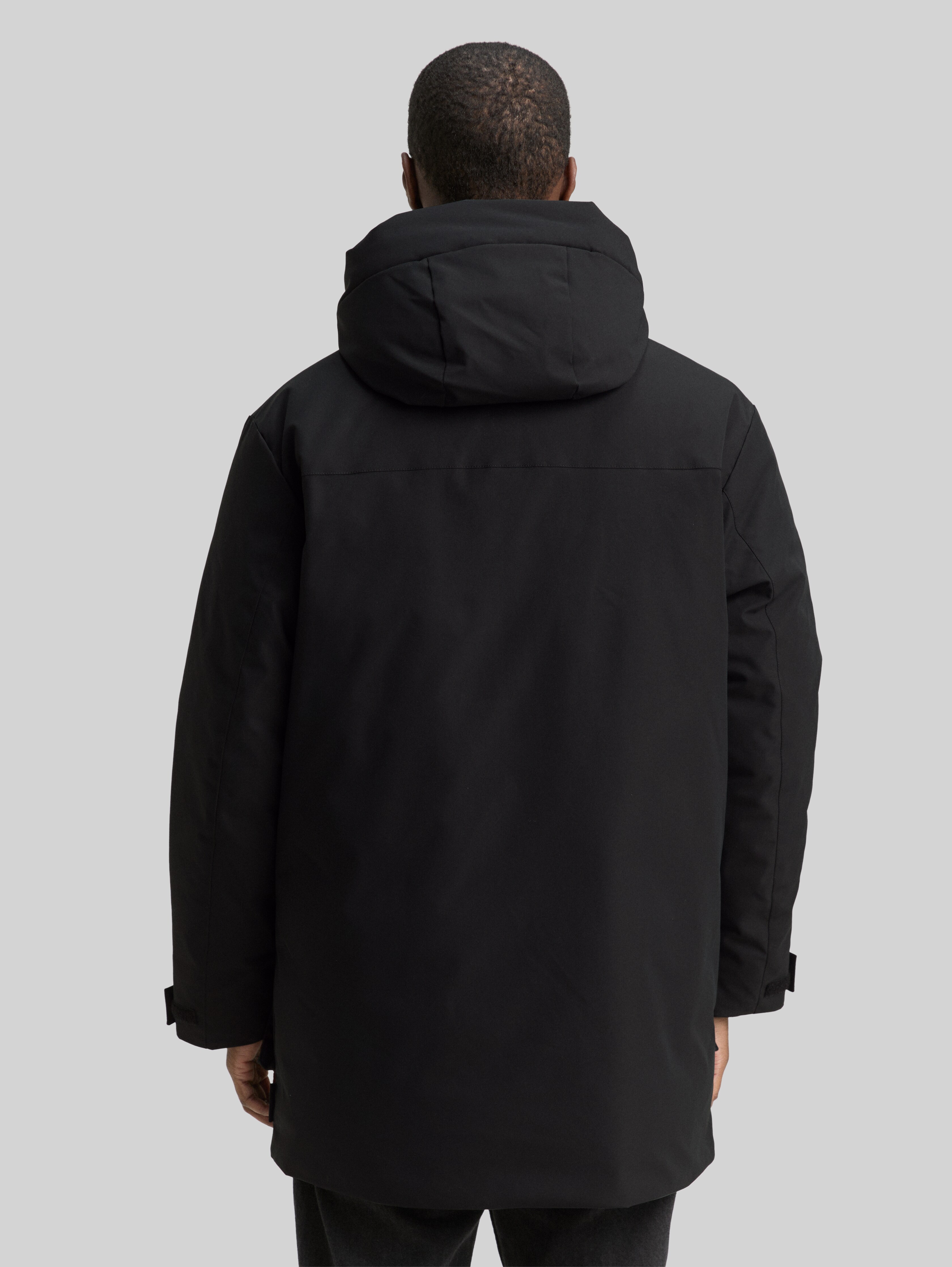 Arctic parka with detachable hood in black by Tom Tailor