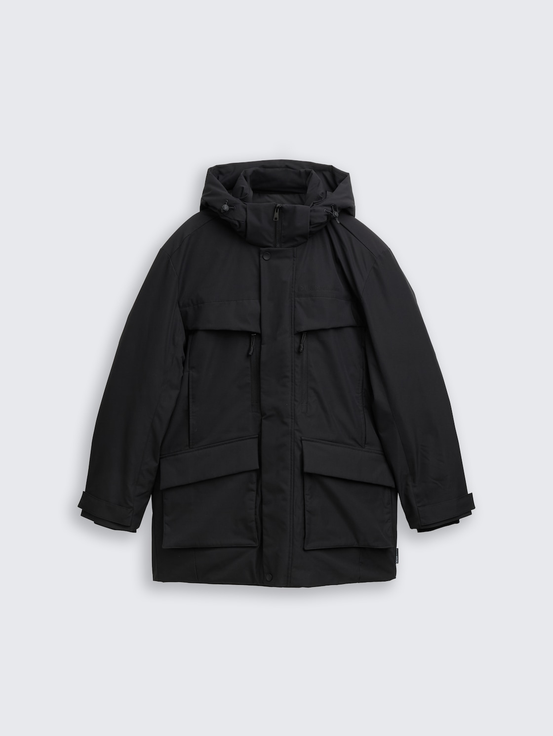 Arctic Parka mit abnehmbarer Kapuze - Black - Vorder-Produkt-Ansicht