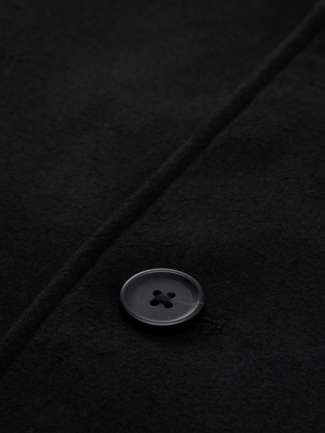 Mantel in Woll-Optik - Black - Produkt-Detail-Ansicht