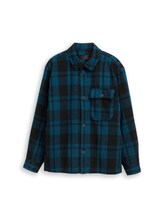 Ausgewählt, Overshirt Jacke in Woll-Optik von Tom Tailor, grün