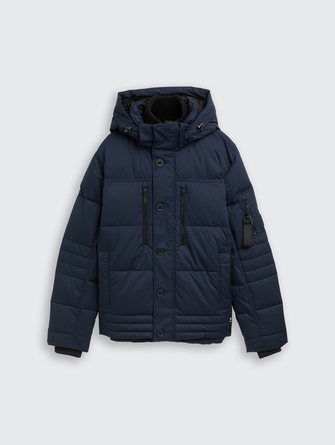 Puffer-Jacke mit abnehmbarer Kapuze - sky captain blue - Vorder-Produkt-Ansicht