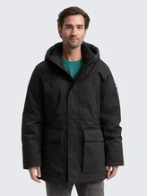 Arctic Parka mit abnehmbarer Kapuze - Black - Model-Vorderansicht