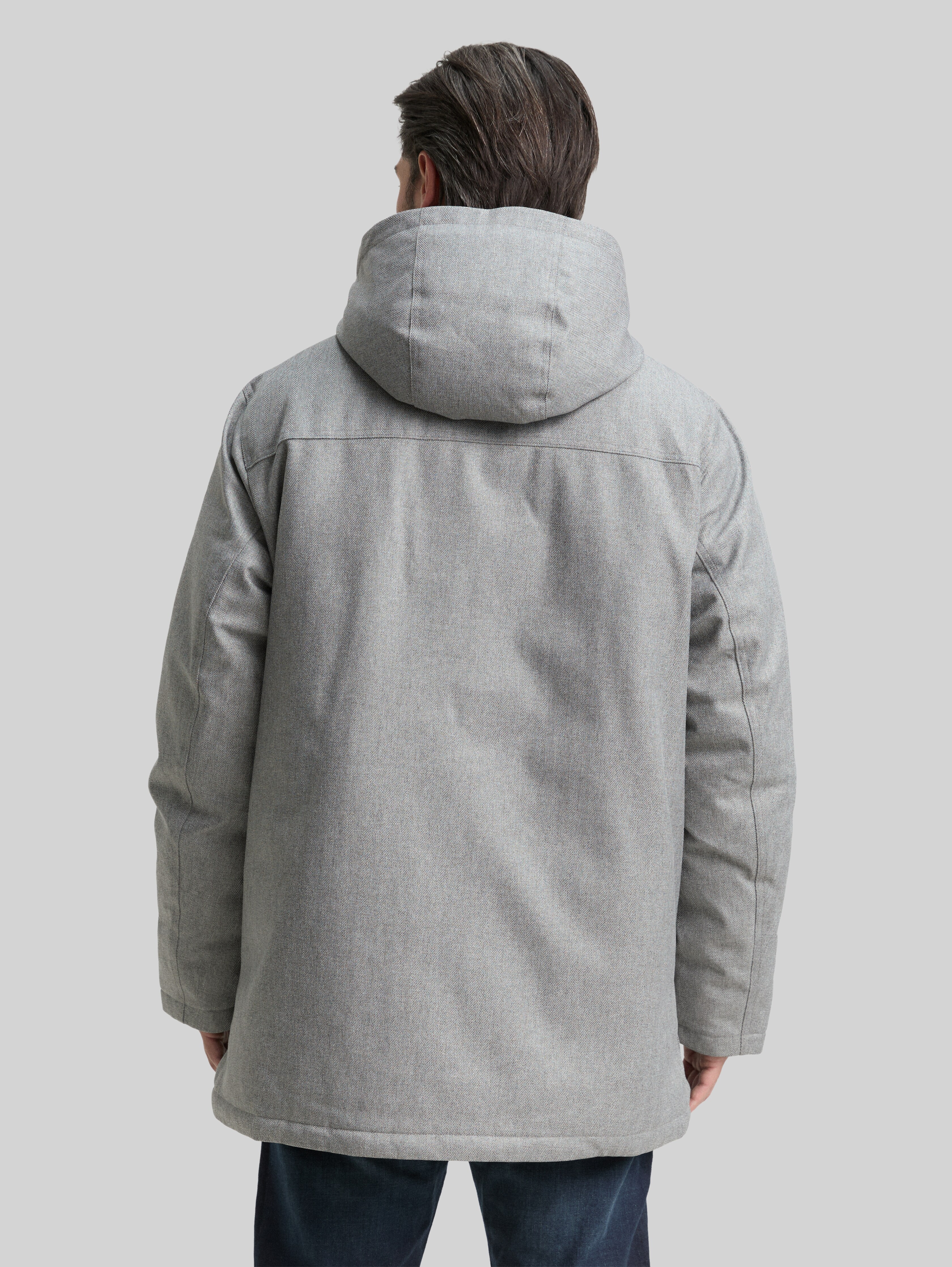 Arctic parka with detachable hood in grey by Tom Tailor