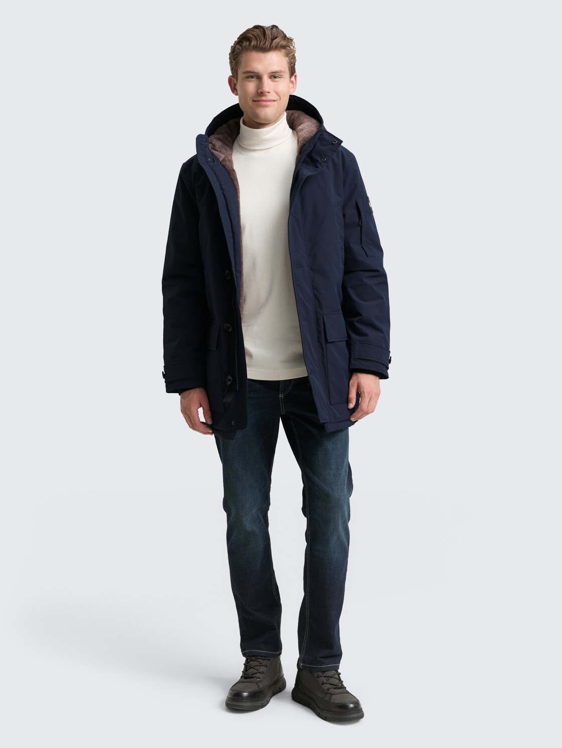 Parka mit wasserabweisender Funktion - sky captain blue - seitliche Model-Ansicht