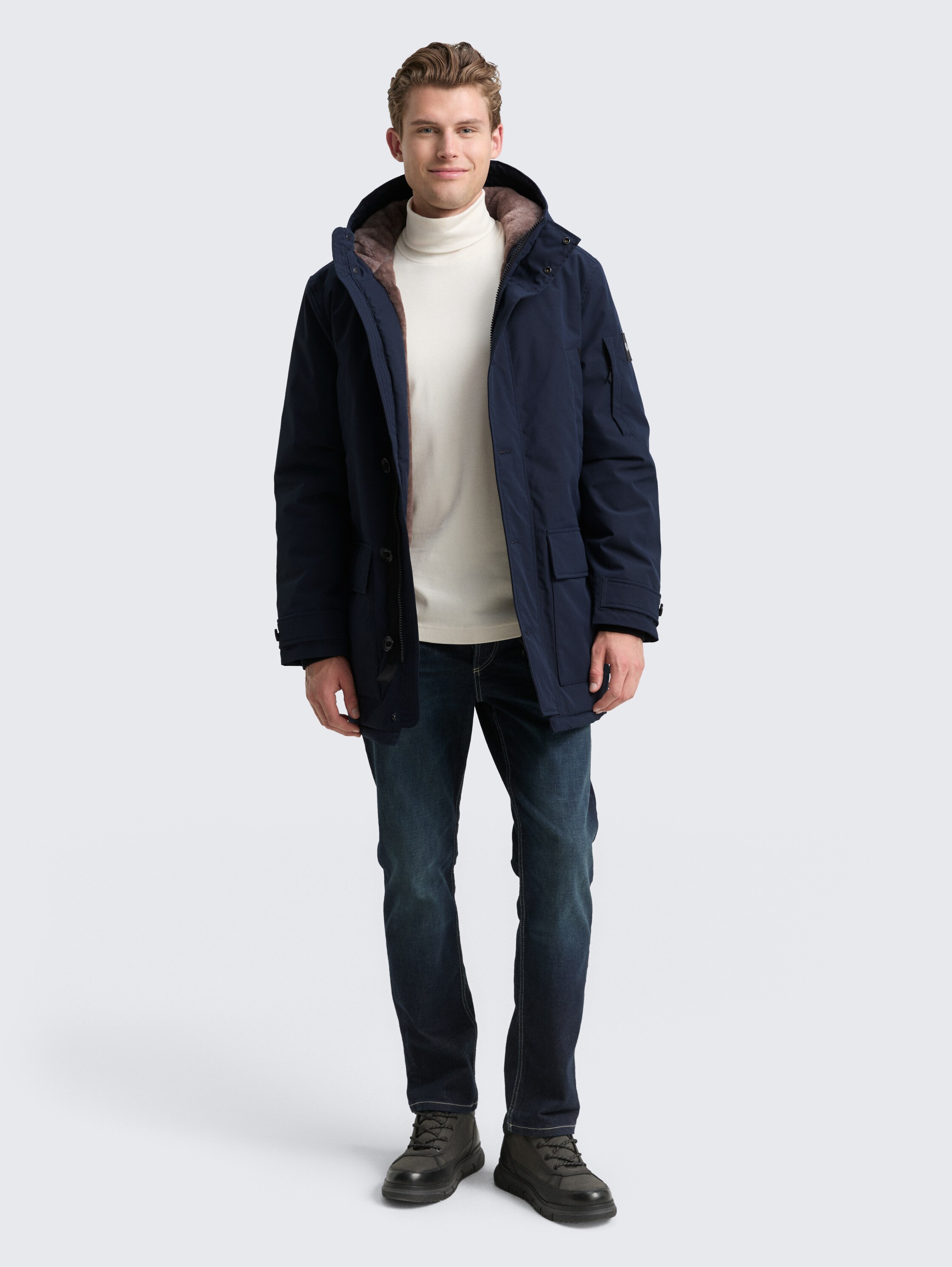Parka gemaakt van waterdicht materiaal - sky_captain_blue_1 - 