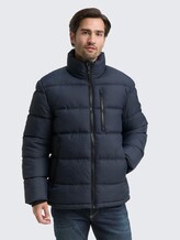 Puffer-Jacke aus wasserabweisendem Material - sky captain blue - Model-Vorderansicht