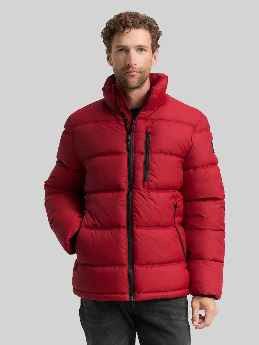 Puffer-Jacke aus wasserabweisendem Material von Men, Coach Red