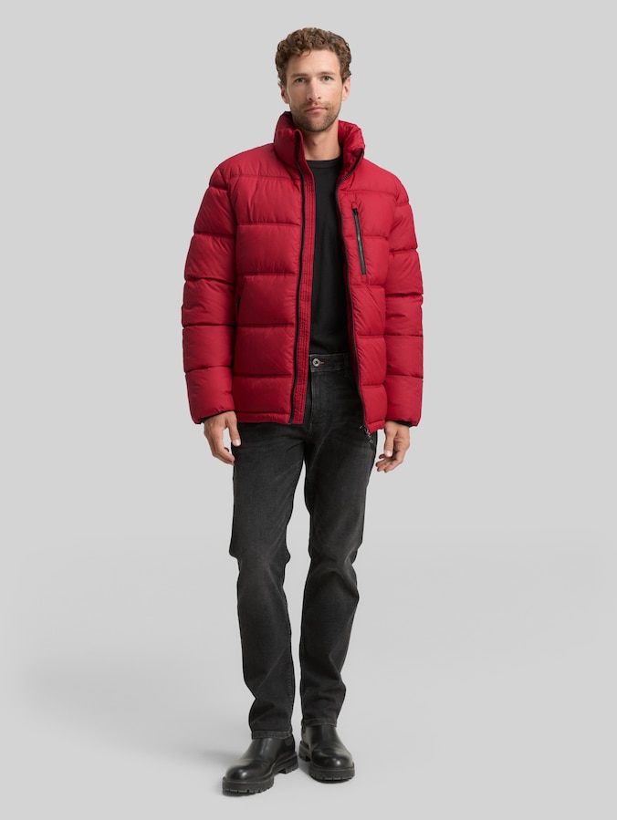 Puffer-Jacke aus wasserabweisendem Material von Men, Coach Red