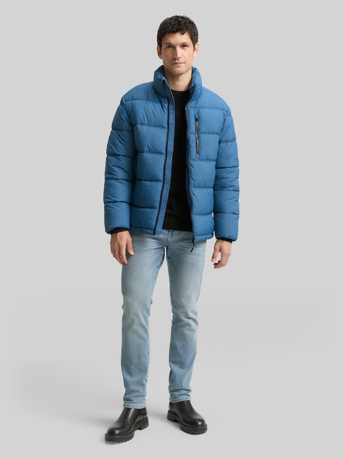 Puffer-Jacke aus wasserabweisendem Material von Men, real teal blue