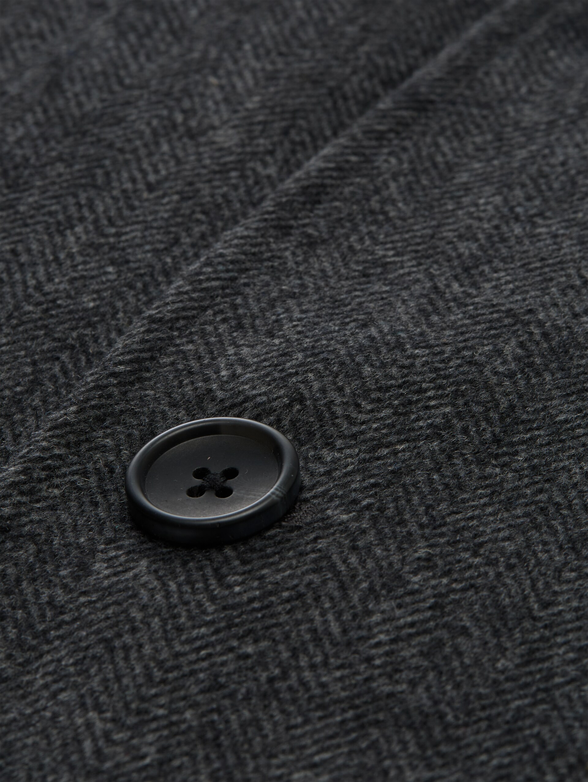 2-in-1 Wollmantel mit abnehmbarer Innenjacke - dark grey black herringbone - Produkt-Detail-Ansicht