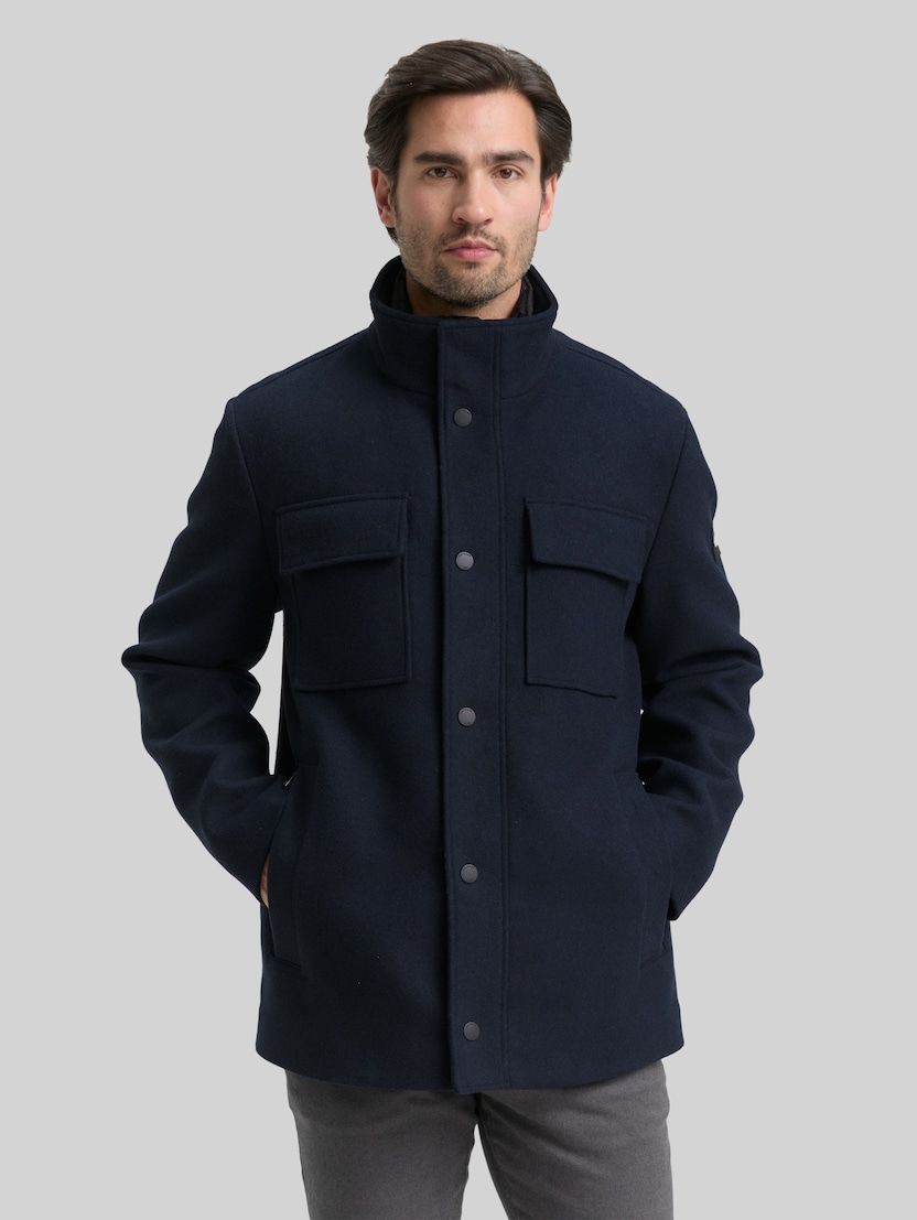 2-in-1 Wolljacke mit abnehmbarer Innenjacke von Men, sky captain blue
