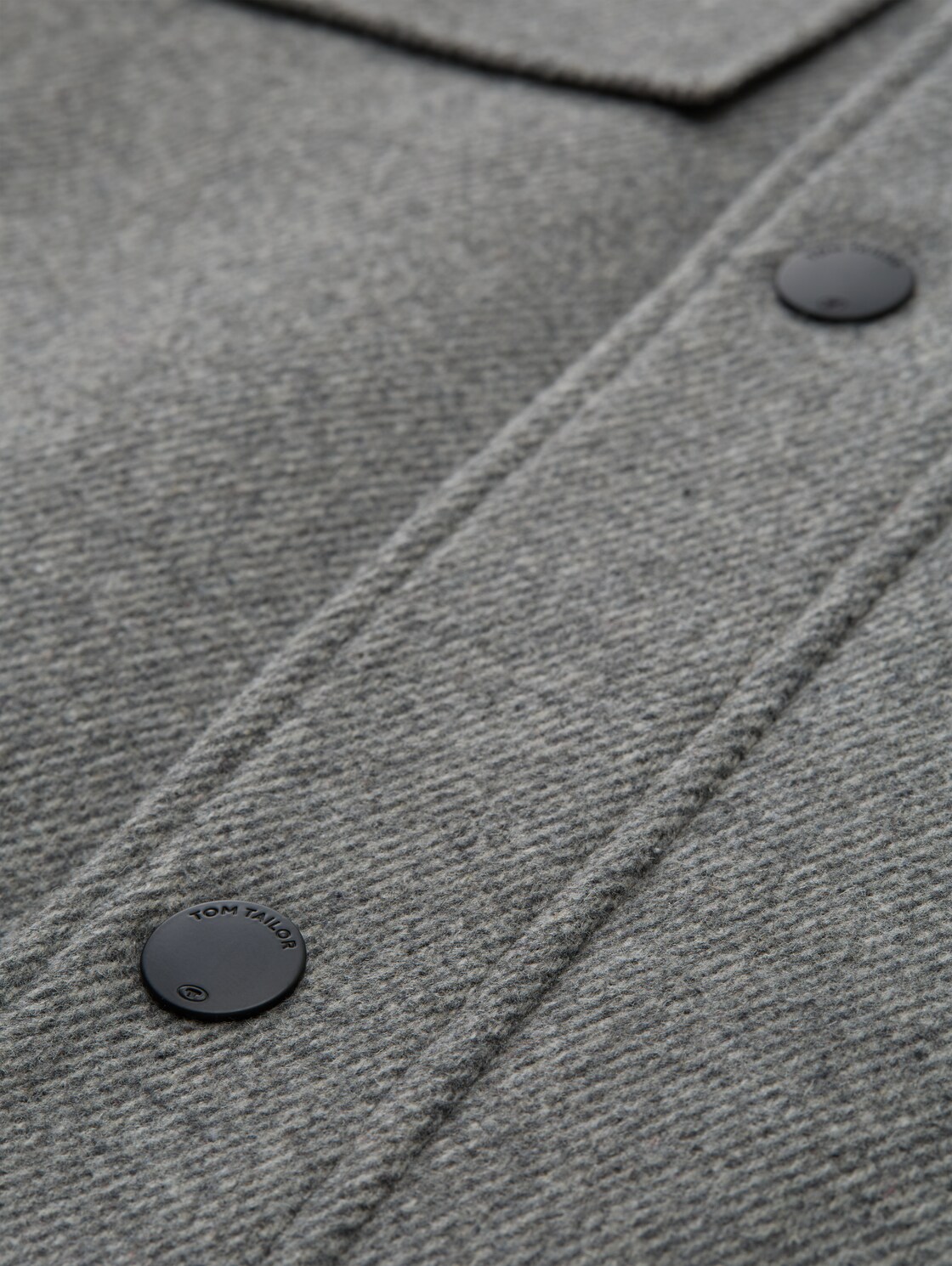 2-in-1 Wolljacke mit abnehmbarer Innenjacke - light stone grey wool twill - Produkt-Detail-Ansicht