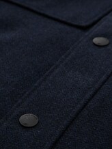 2-in-1 wollen jack met uitneembaar binnenjack - blue small herringbone - Detailaanzicht product