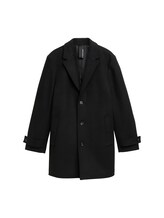 Nicht ausgewählt, Wollmantel mit Reverskragen von , schwarz