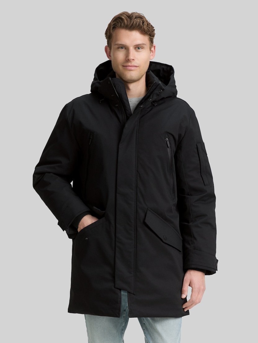 TT.PRO.TECH Parka mit abnehmbarer Kapuze von Men, Black