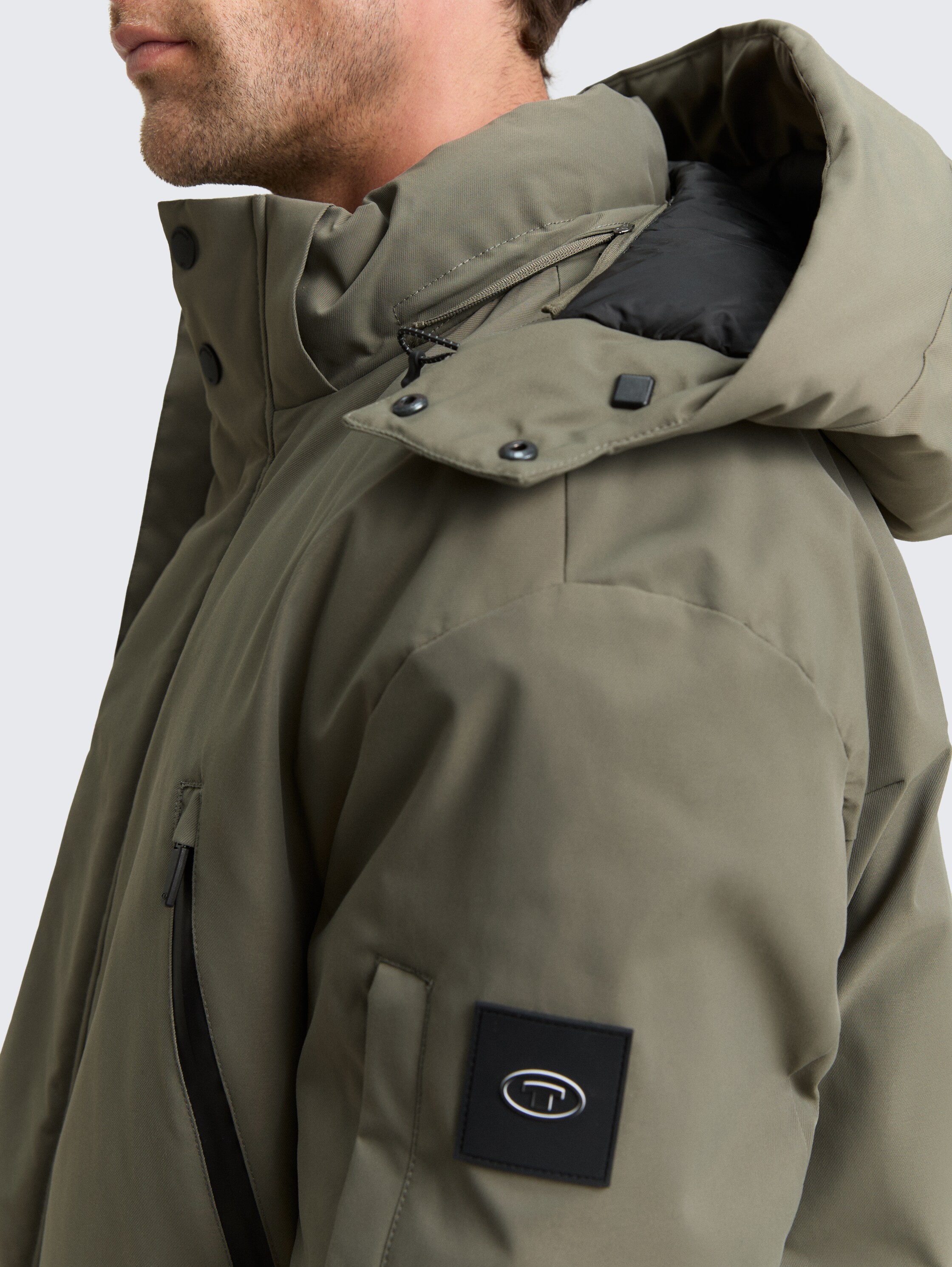 TT.PRO.TECH parka with detachable hood - smokey_olive_green - 