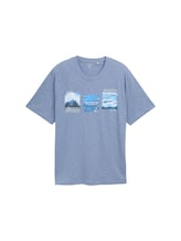 Sélectionné, Plus Size - T-shirt avec imprimé photo par Tom Tailor, bleu