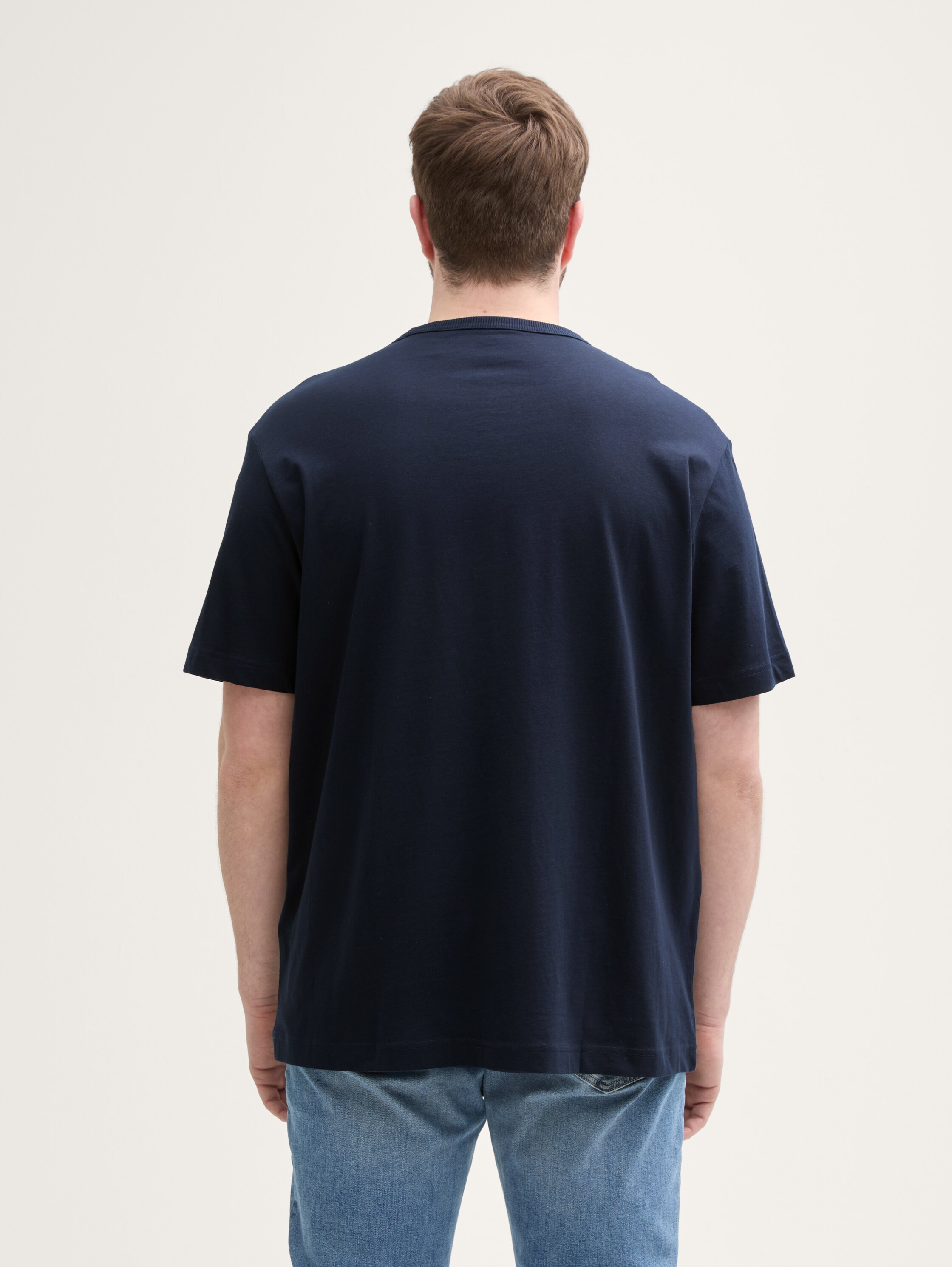 Plus Size - T-Shirt mit Brusttasche - sky_captain_blue_1 - 