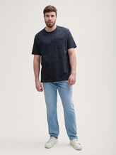 Plus Size - Jean TTPLUS REGULAR - Used Bleached Blue Denim - Vue de face du modèle