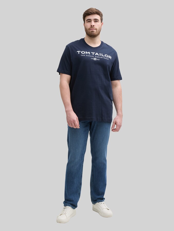 Plus Size - TTPLUS REGULAR Jeans von Men Plus Size, Used Mid Stone Blue Denim