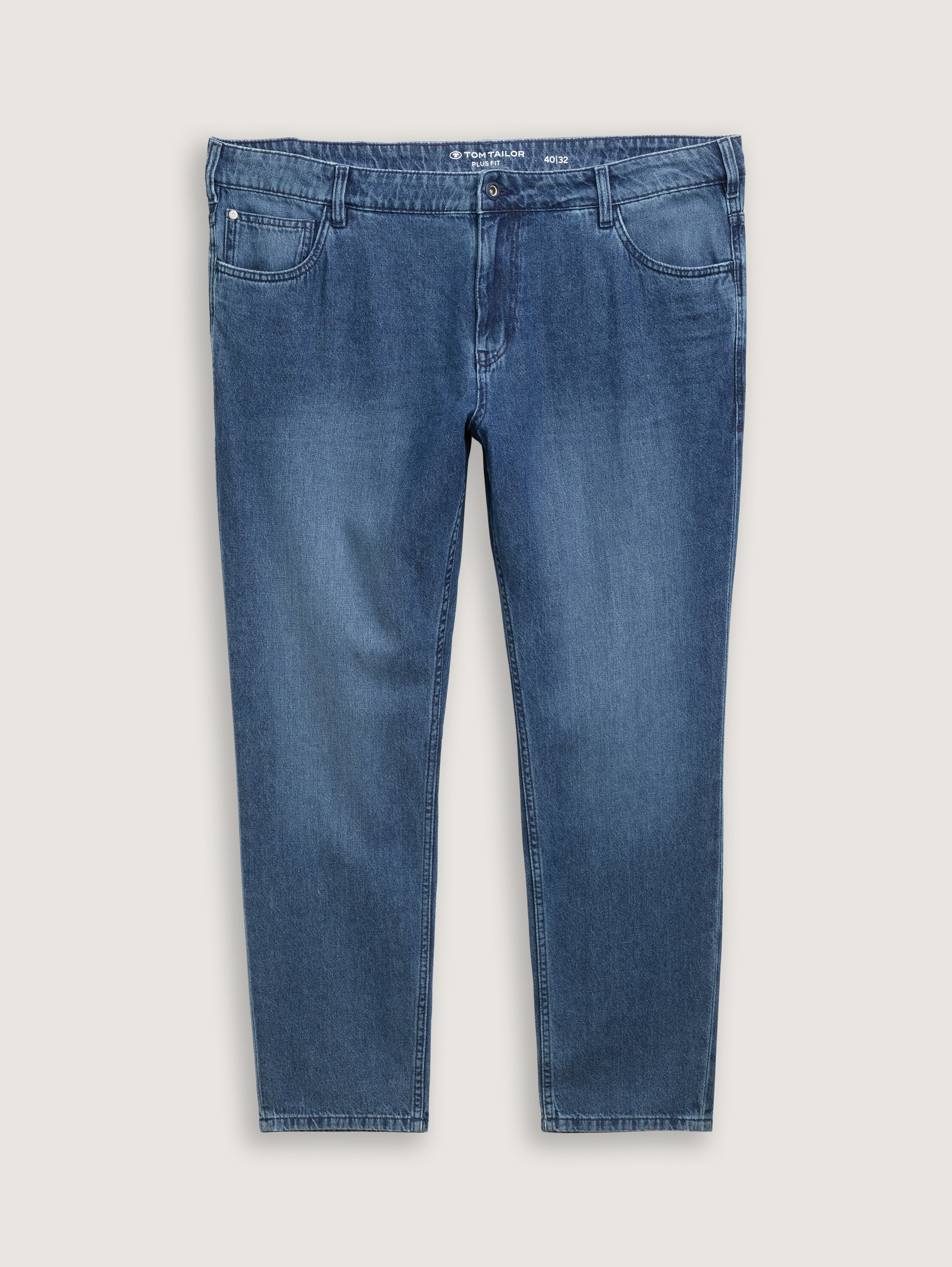 Plus Size - TTPLUS REGULAR Jeans - used_mid_stone_blue_denim - 