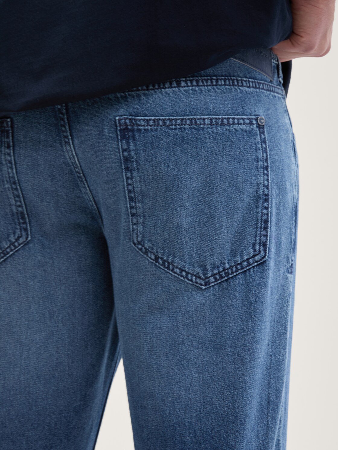 Plus Size - TTPLUS REGULAR Jeans - Used Mid Stone Blue Denim - Detail-Model-Ansicht