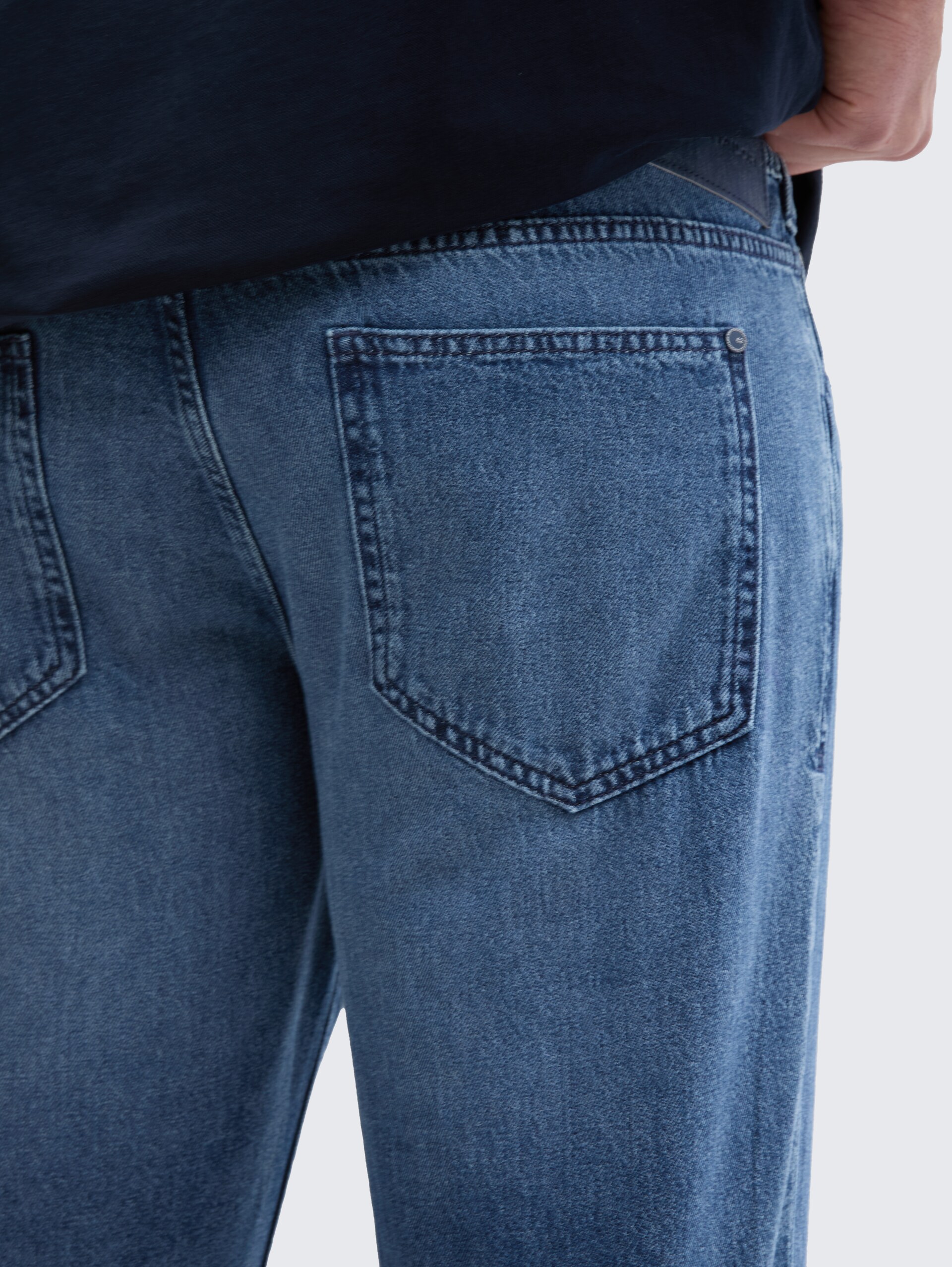 Plus Size - TTPLUS REGULAR Jeans - Used Mid Stone Blue Denim - Detail-Model-Ansicht
