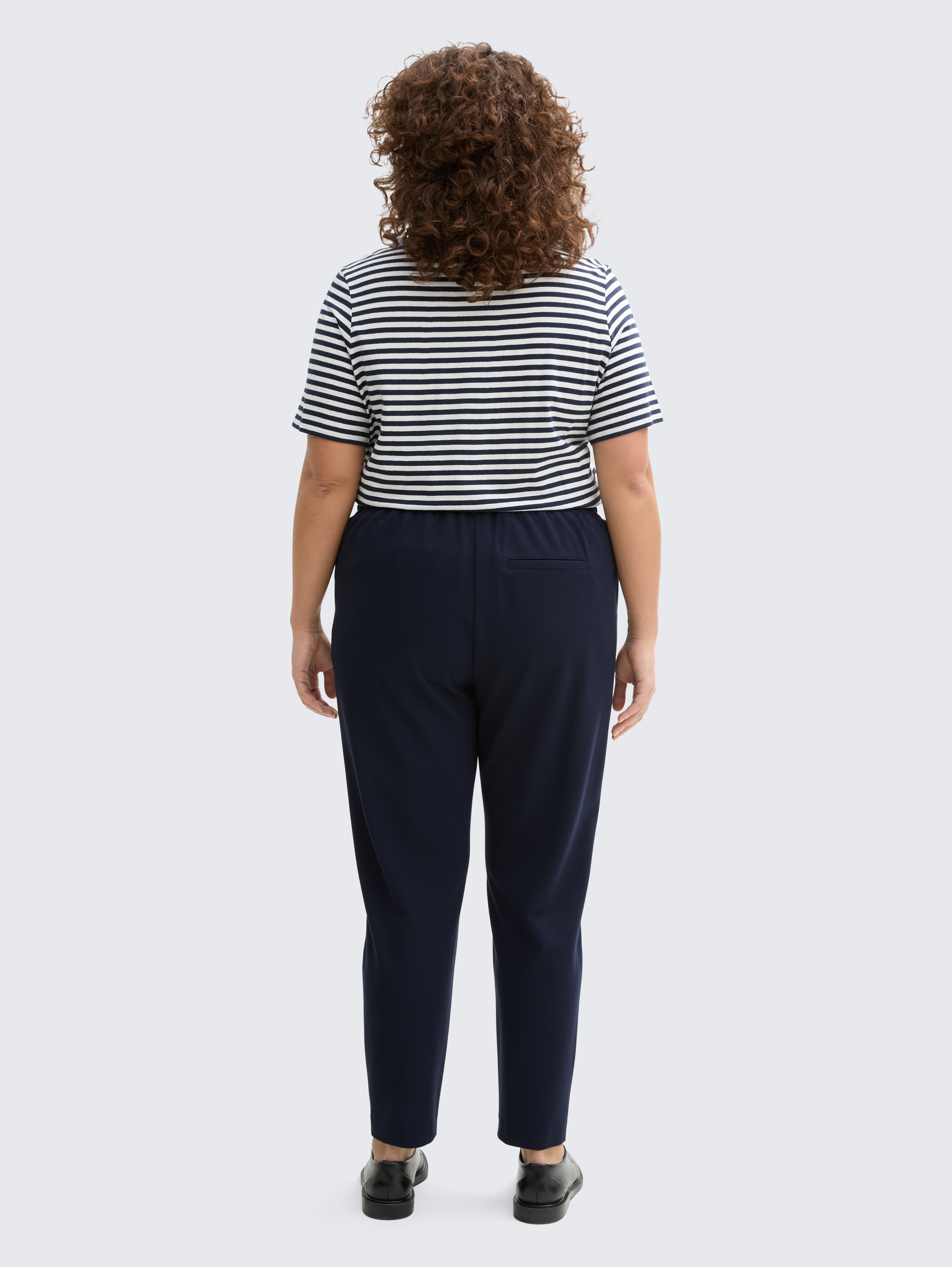 Plus Size - Loose Fit Trousers by Tom Tailor