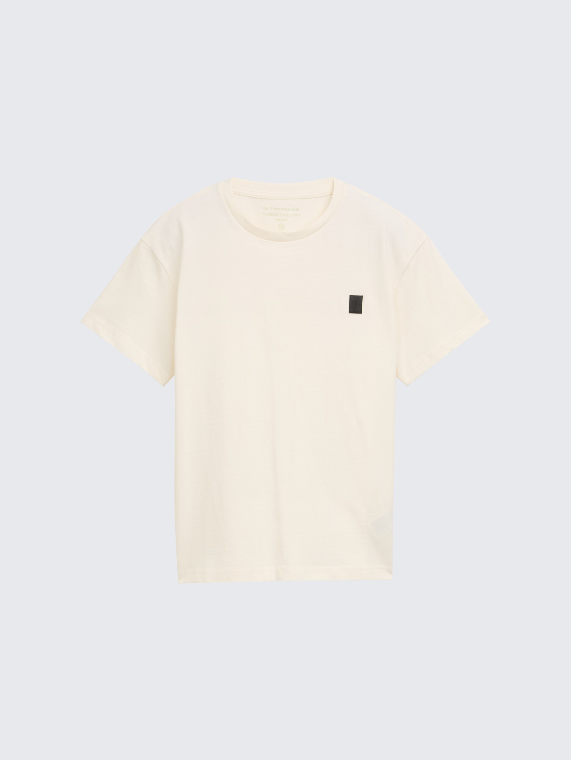 Oversize T-Shirt - Wool White - Vorder-Produkt-Ansicht