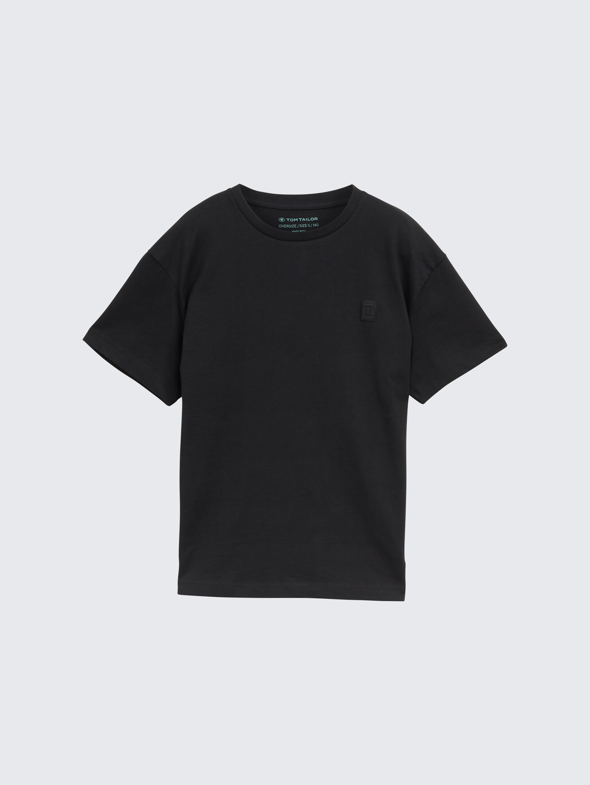 Oversize T-Shirt - heavy black - Vorder-Produkt-Ansicht