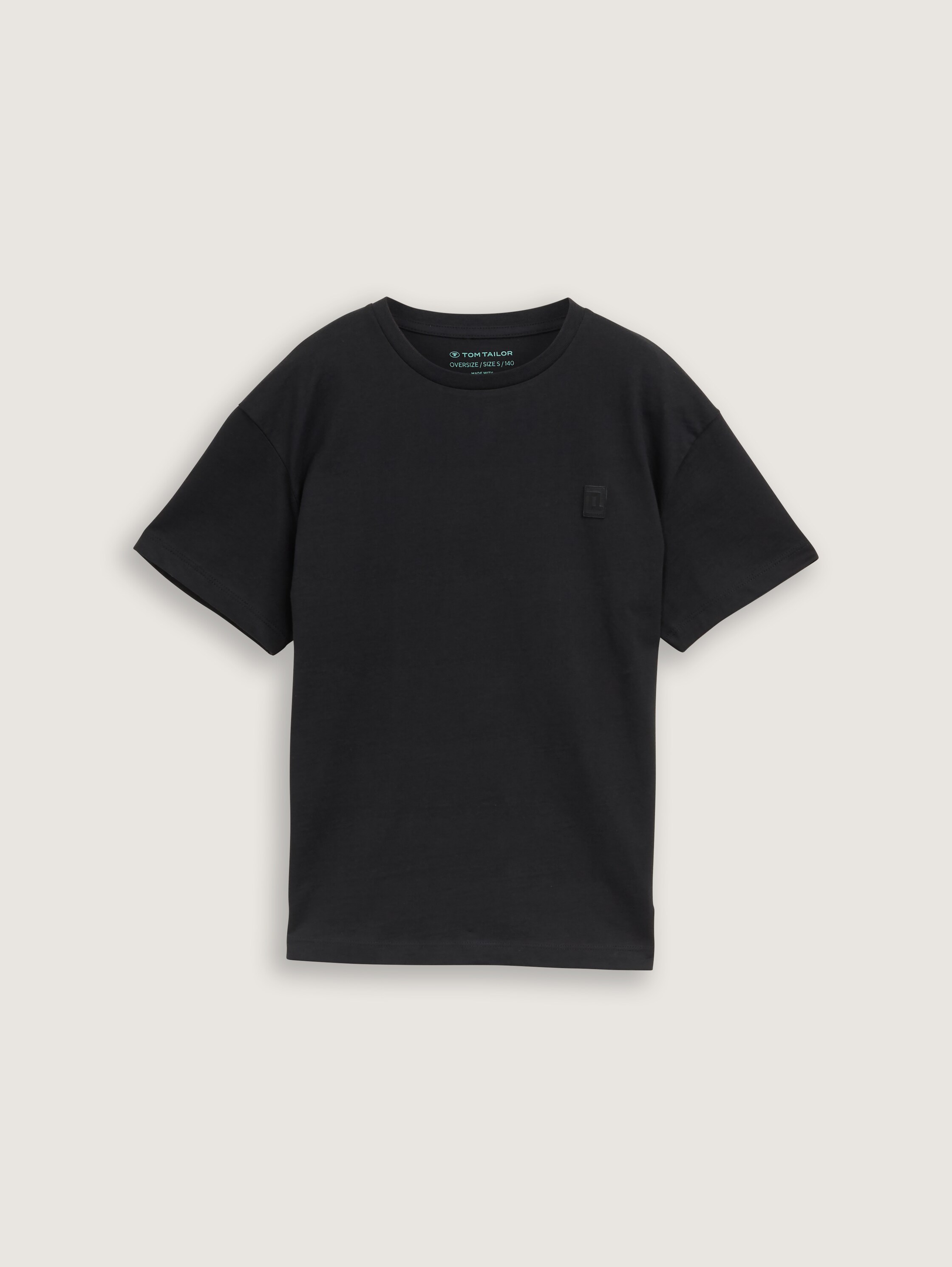 Oversize T-Shirt - schwarz - Vorder-Produkt-Ansicht