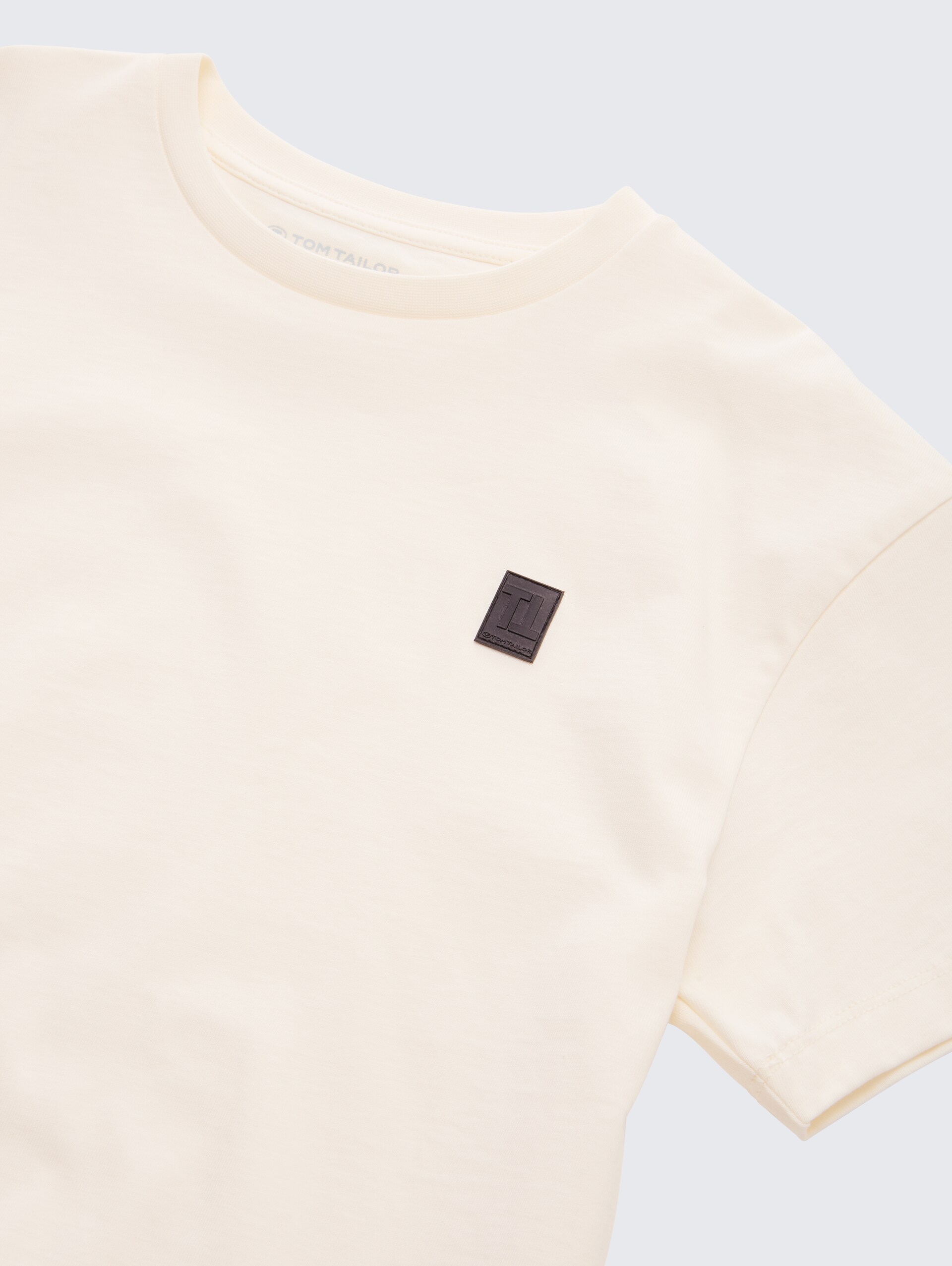 Oversize T-Shirt - soft cream white - Material-Ansicht