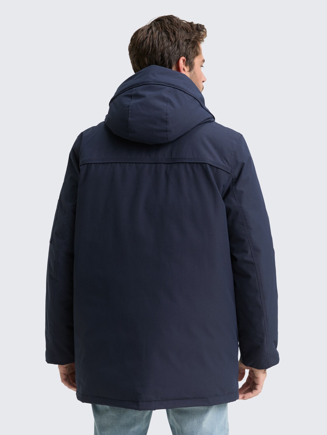 Arctic Parka mit abnehmbarer Kapuze - sky captain blue - Model-Rückansicht