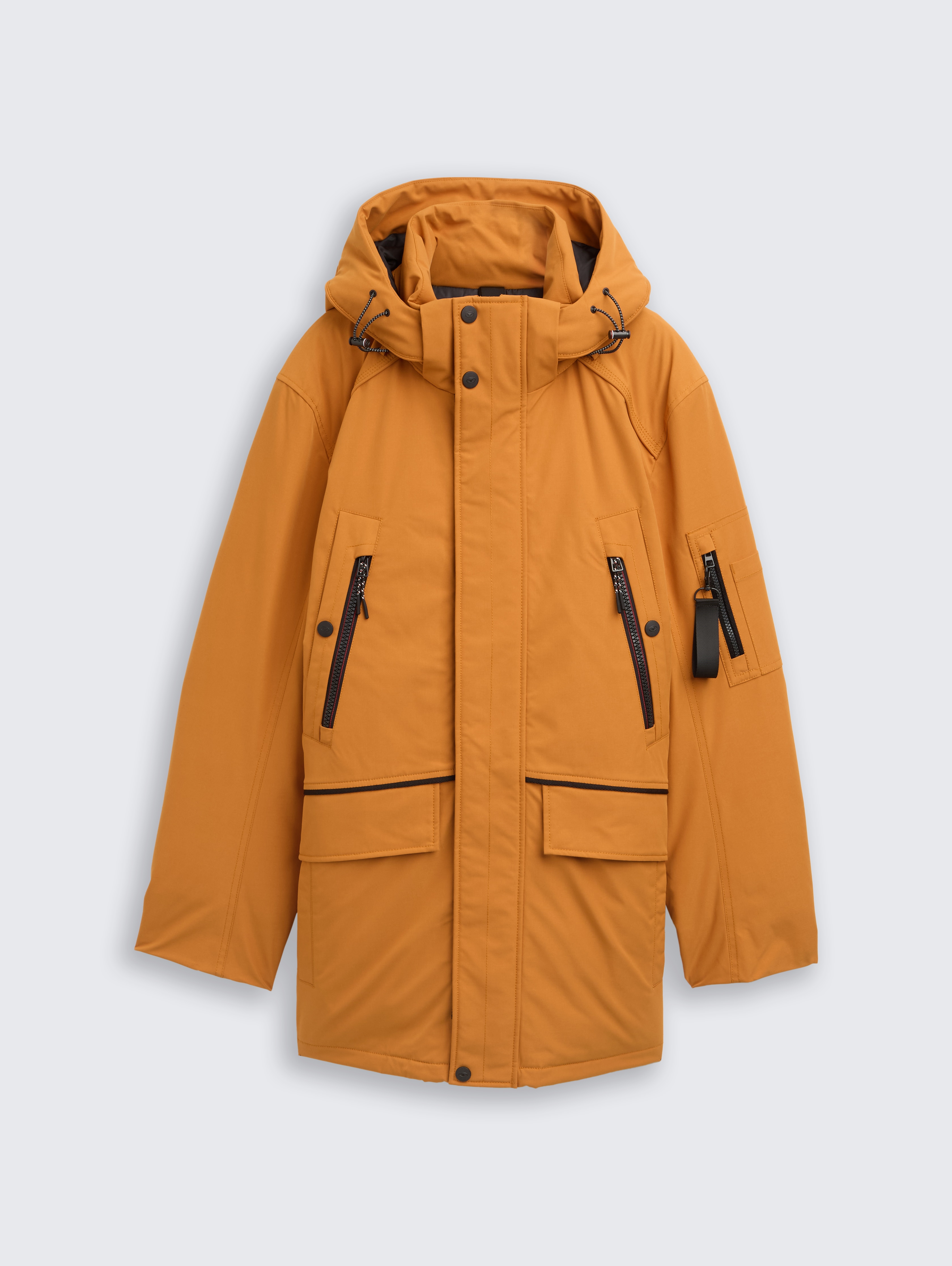ジャケット・アウター LESS TAILOR LONG PARKA Dal Gold Arctic parka with detachable hood in brown by Tom Tailor