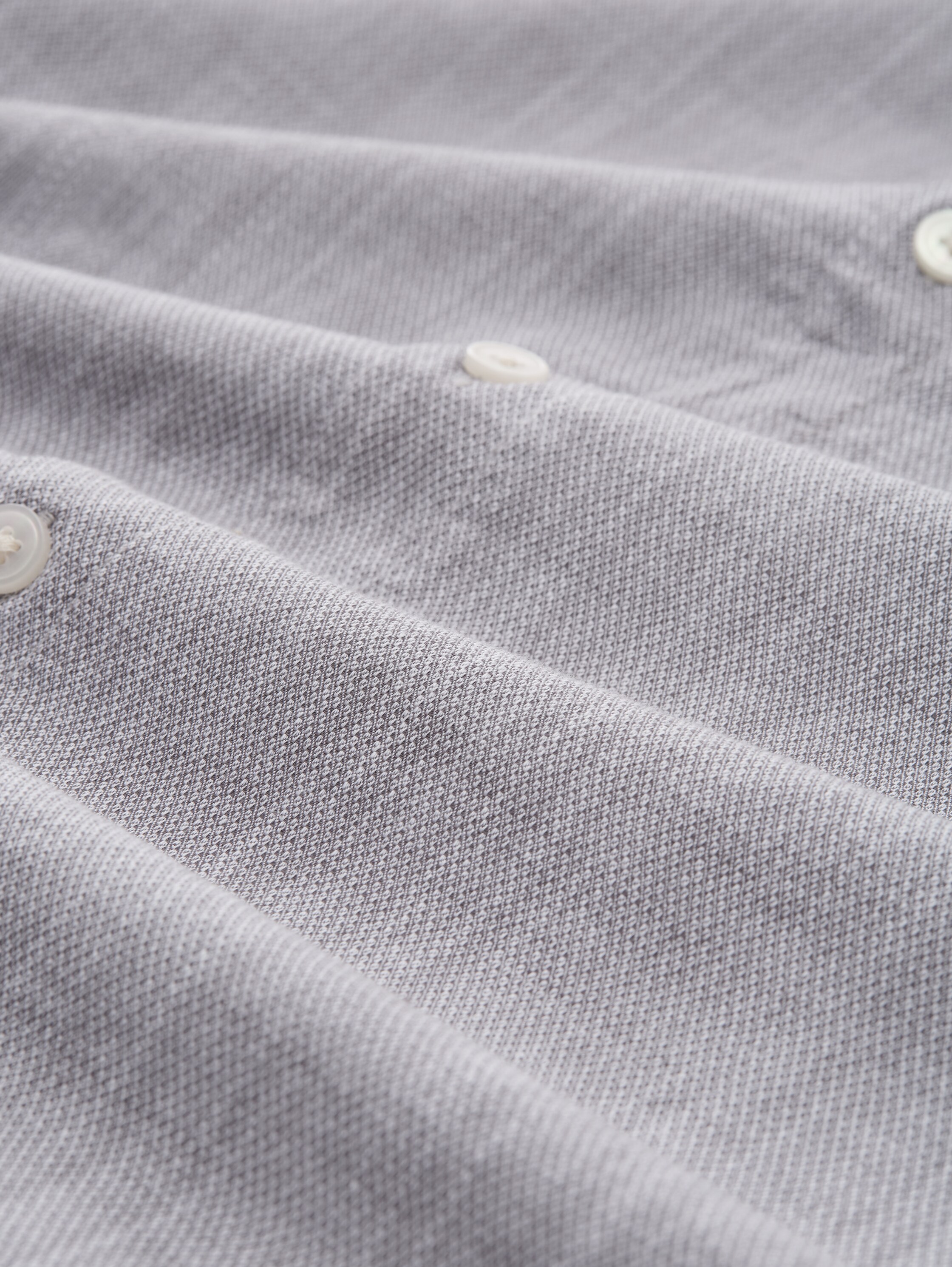 Relaxed Fit Kurzarmhemd aus Baumwolle - pavement_grey_white_structure - 