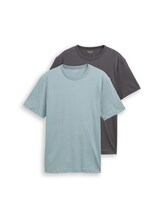 Niet geselecteerd, Basic T-shirts in een 2-pack door , groen