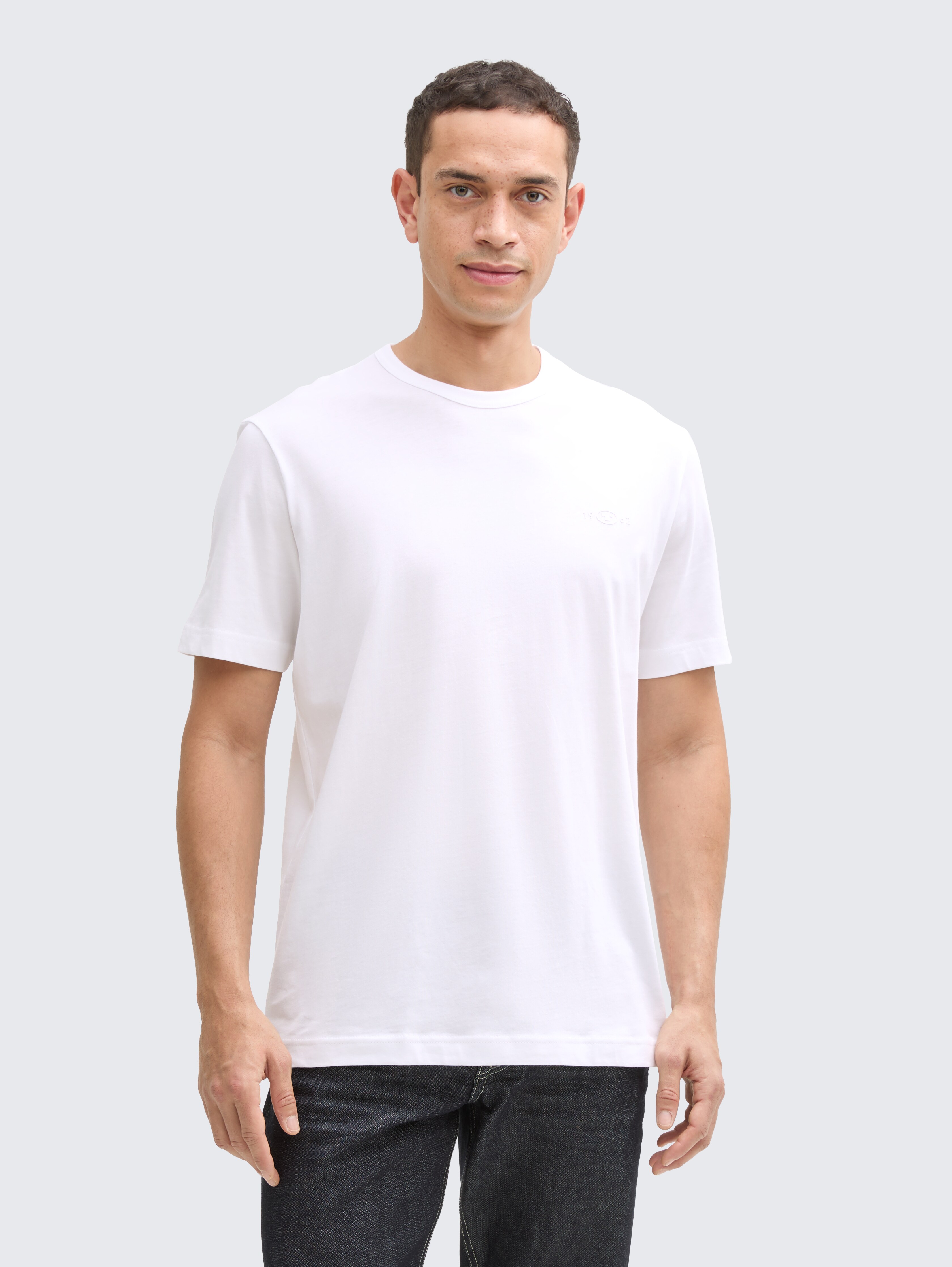 Cotton T-shirts with logo print, 2-pack by Men, Black