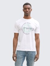 T-Shirts mit Print im 3er-Pack - sky captain blue - Ausschnitt Model-Vorderansicht