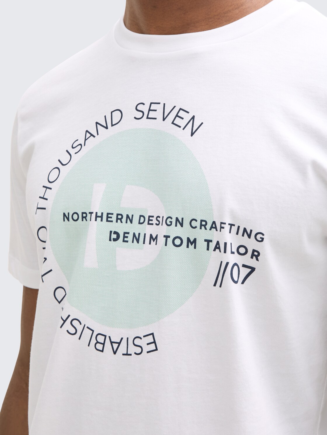 T-Shirts mit Print im 3er-Pack - sky captain blue - Detail-Model-Ansicht