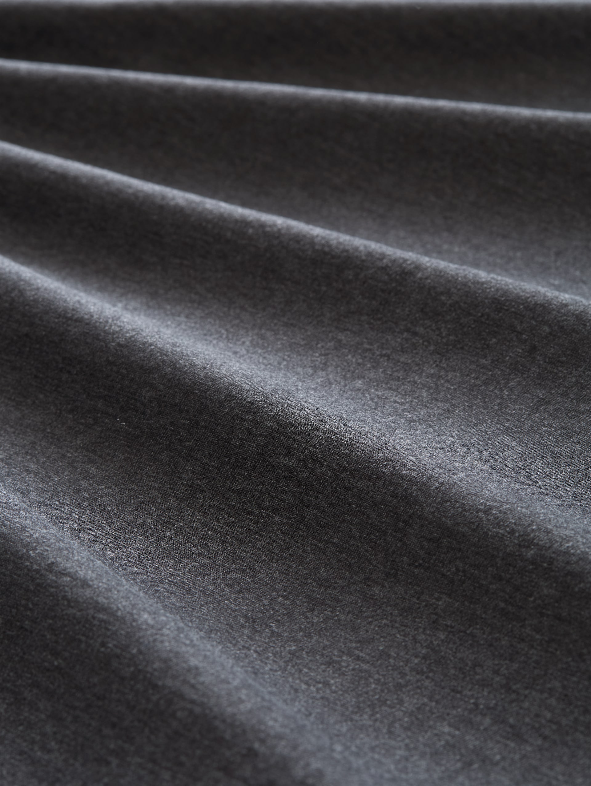 Basic T-Shirts im 3er-Pack - Dark Grey Melange - Material-Ansicht