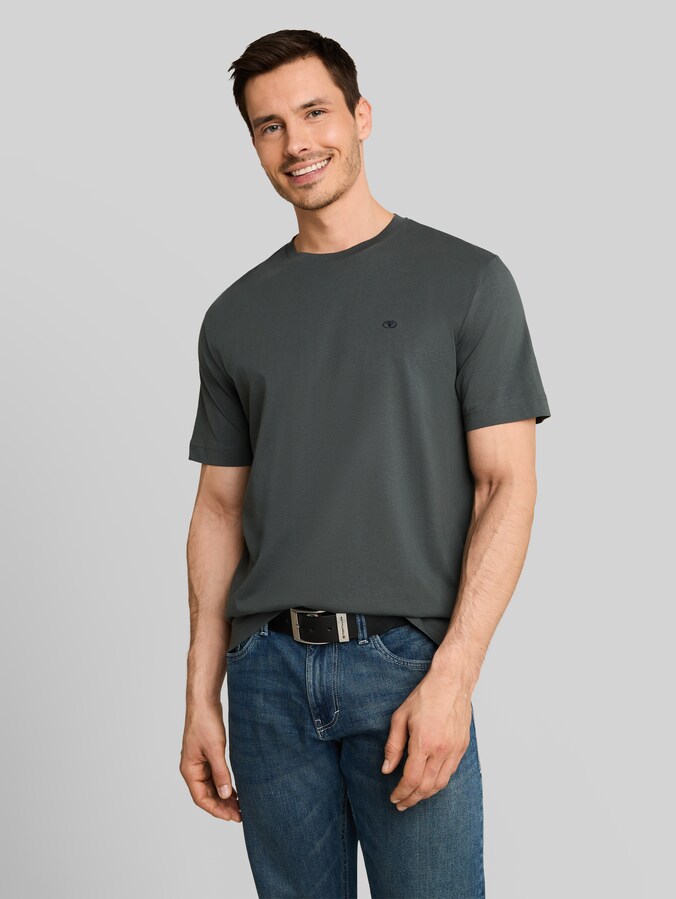 Basic T-shirts in een set van 3 door Men, Darkest Olive