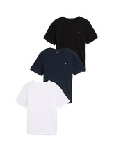 Geselecteerd, Basic T-shirts in een 3-pack door Tom Tailor, wit