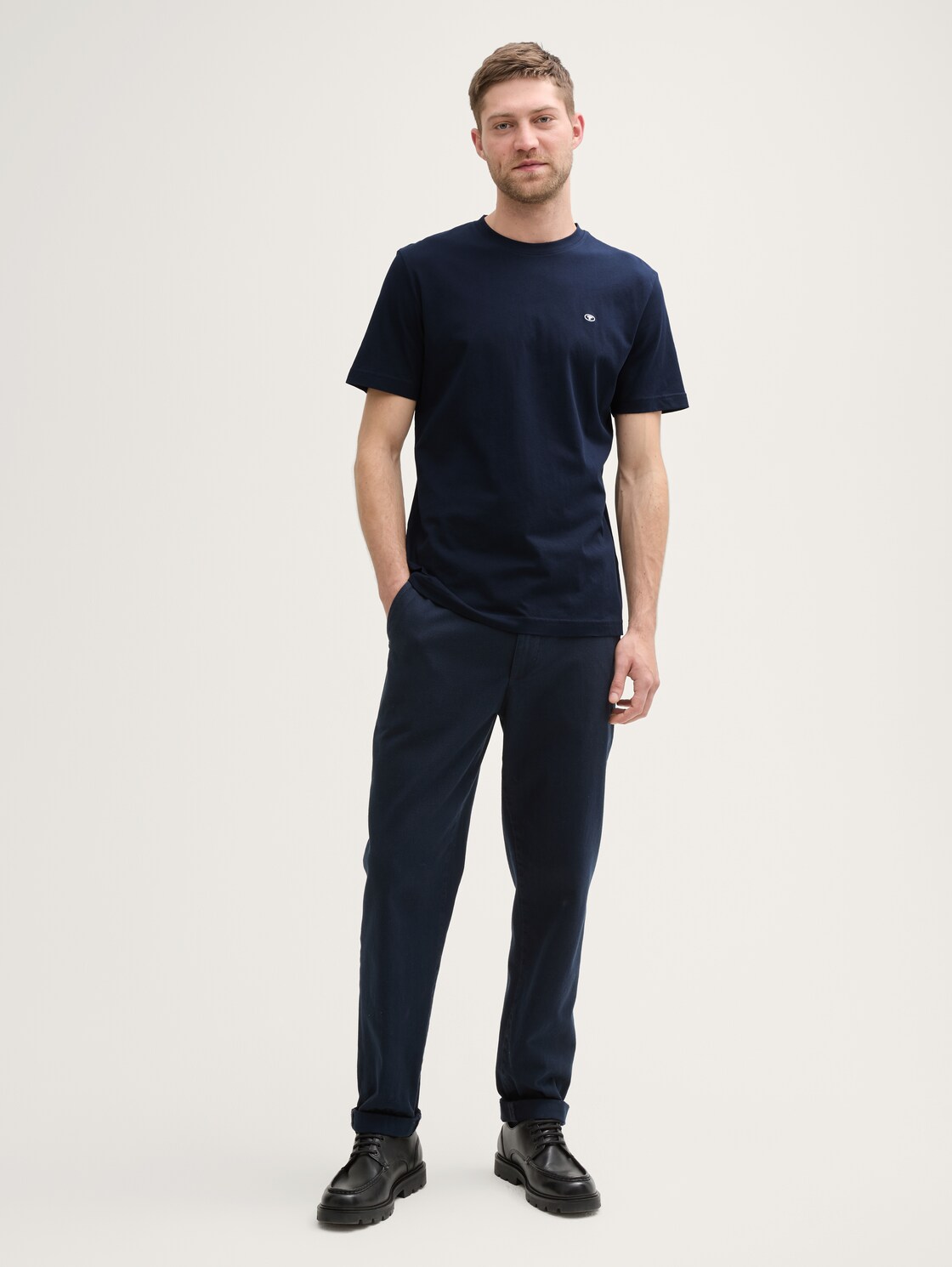 Basic T-Shirts im 3er-Pack - White - Model-Vorderansicht